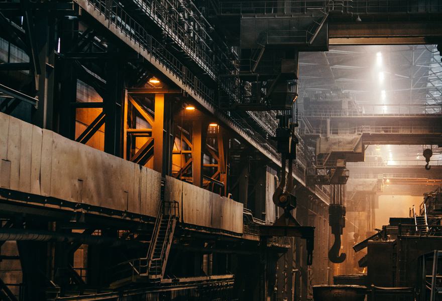 Image of steel industry interior